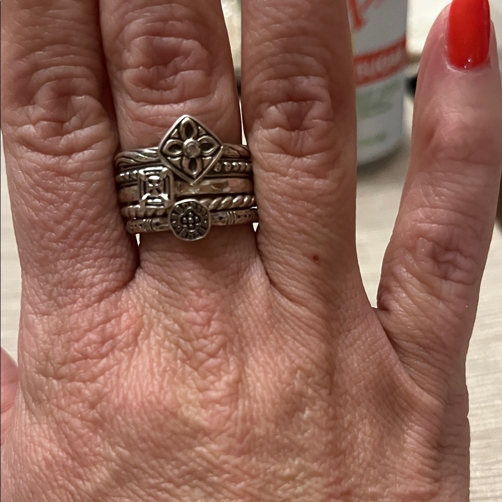 Silpada Silver Stacked Rings